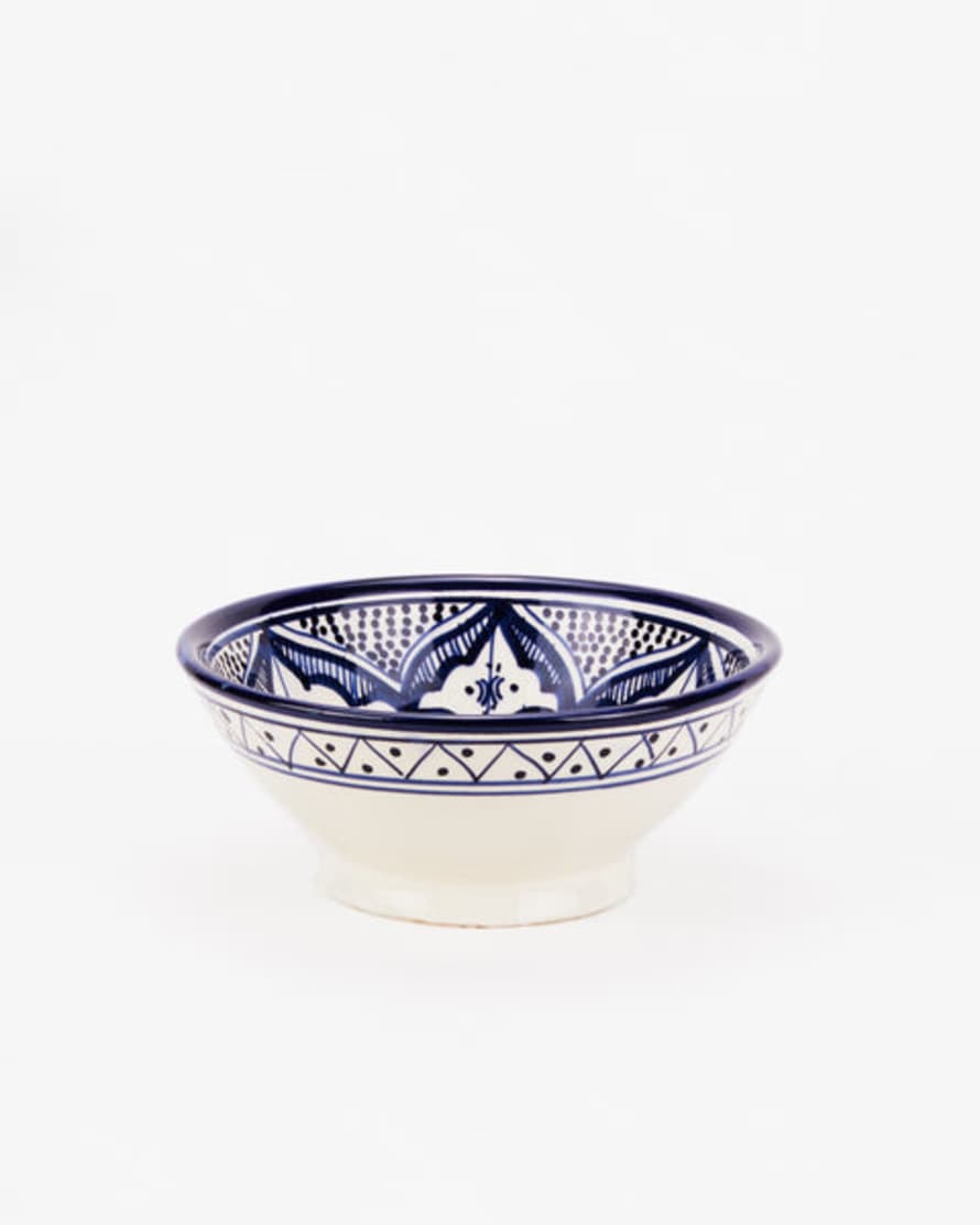 Layou Craft Moroccan Bowl - Blue & White 15cm