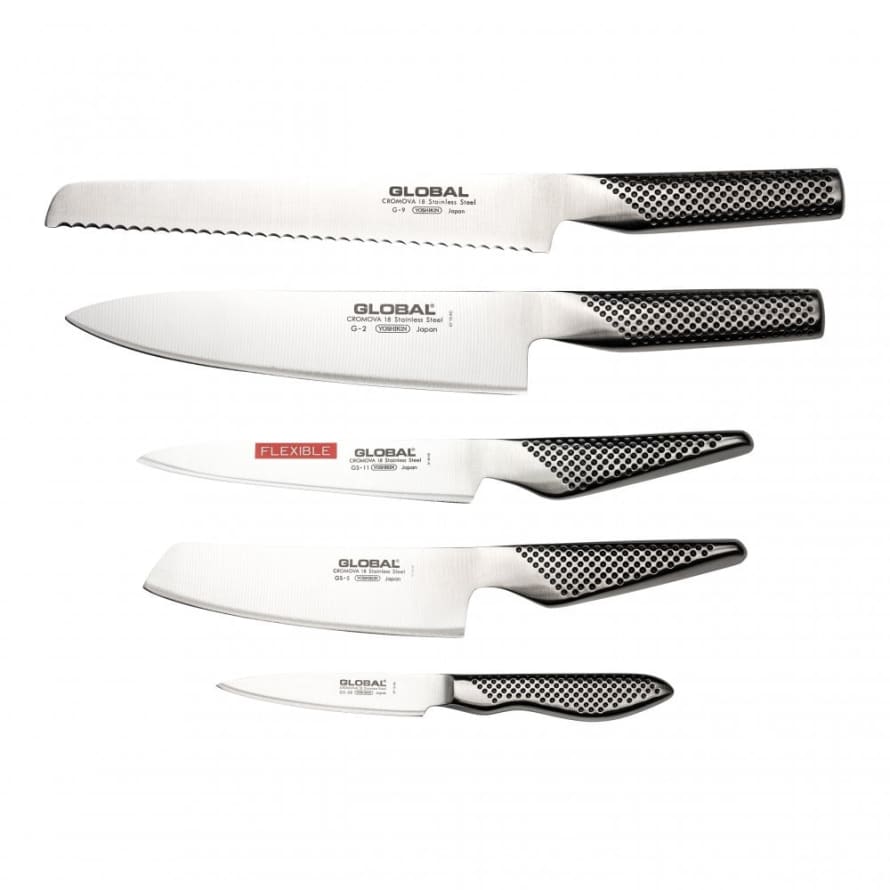 Global Set of 5 G 2951138 Rockwell C56 58 Knife