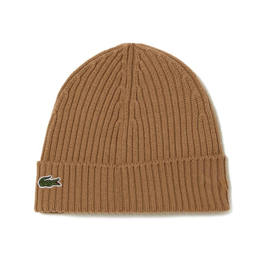 Lacoste Rb0001 Knitted Wool Beanie - Leafy