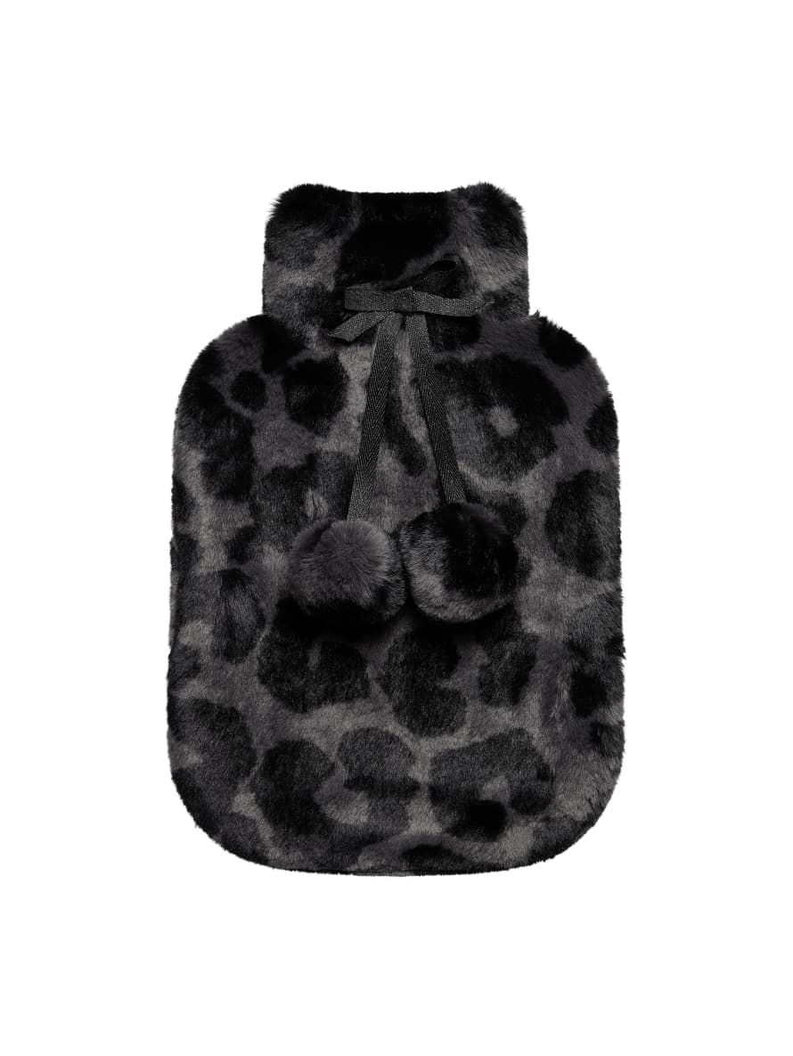 Nooki Design Faux Fur Hot Water Bottle-leo