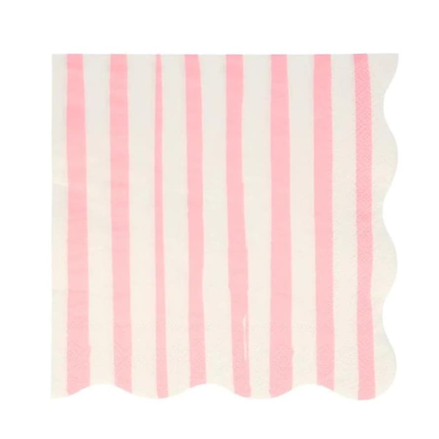 Meri Meri Pink Stripe Small Napkins (x 16)