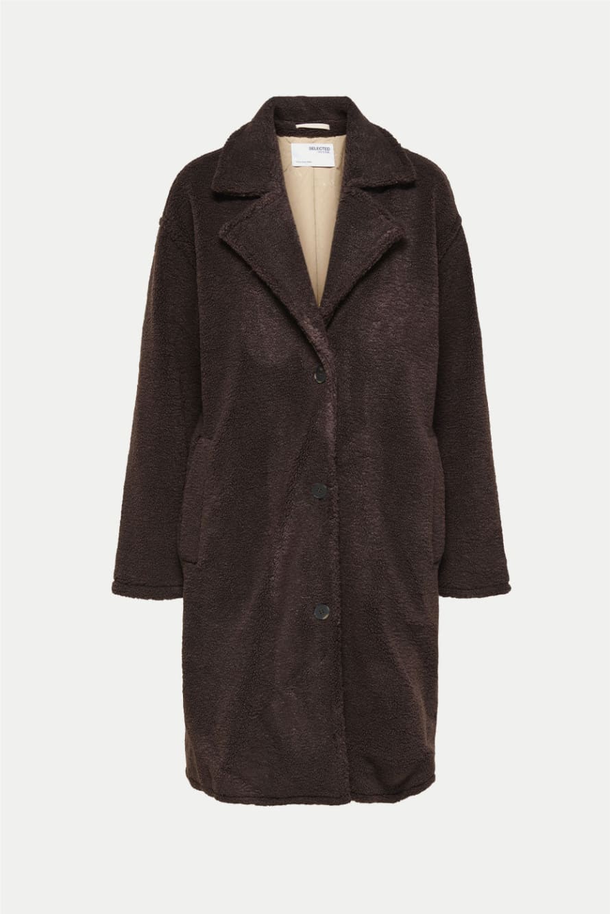 Selected Femme Java Lana Teddy Coat