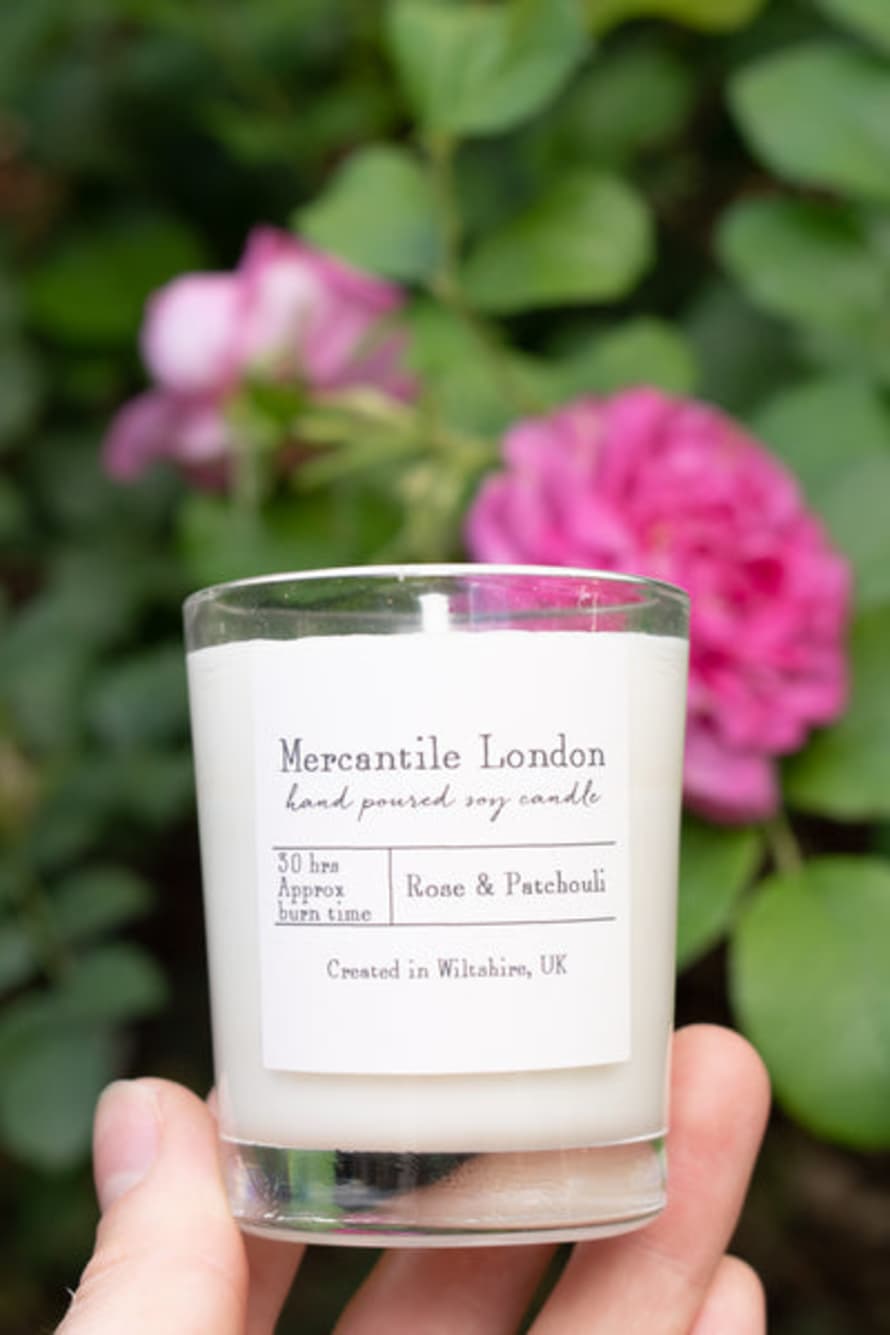 The Mercantile London Rose And Patchouli Votive Candle