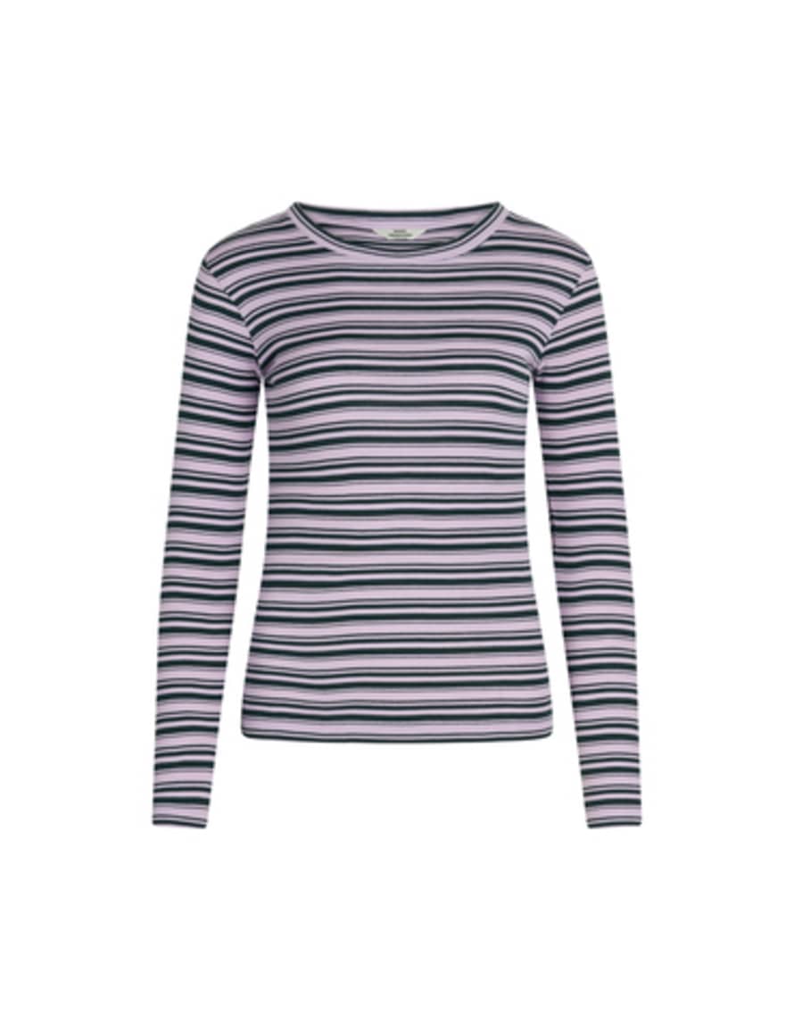Mads Norgaard 2 x 2 Cotton Stripe Tuba Top - Lavendual / Magical Forest 