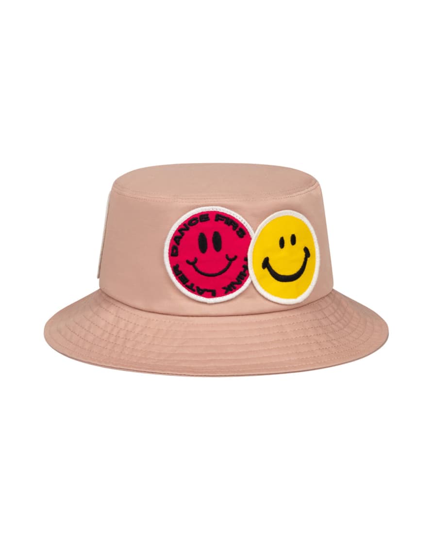 Etre Cecile Rave Smiley Bucket Hat - Dusty Pink 