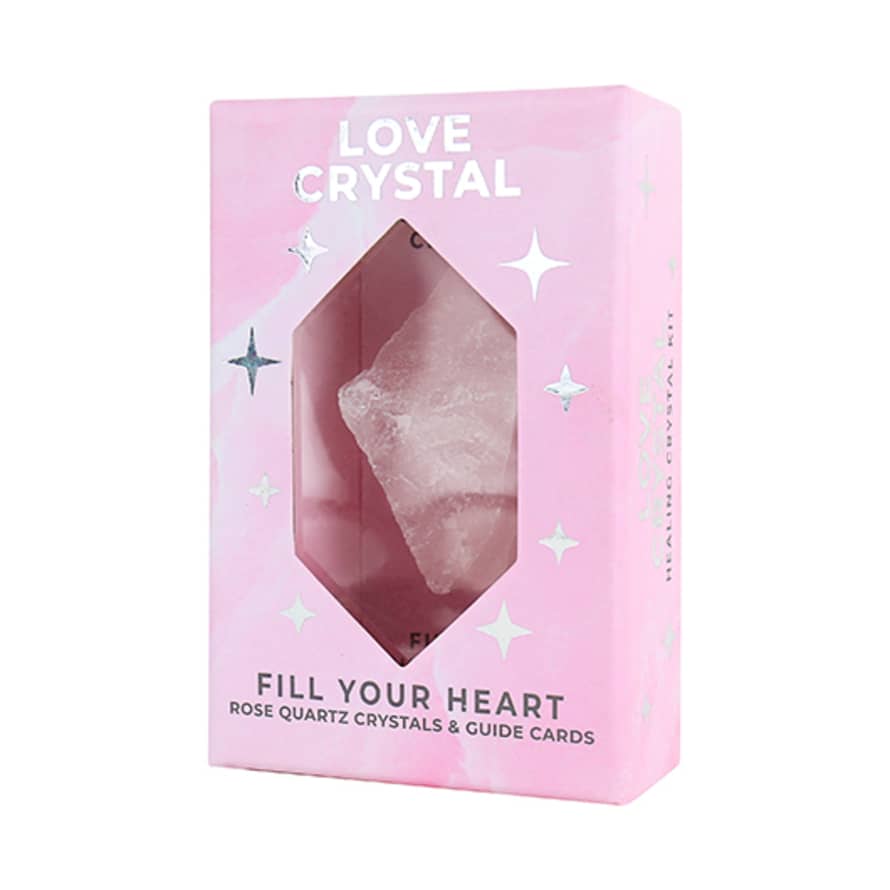 Gift Republic Love Rose Quartz Crystal