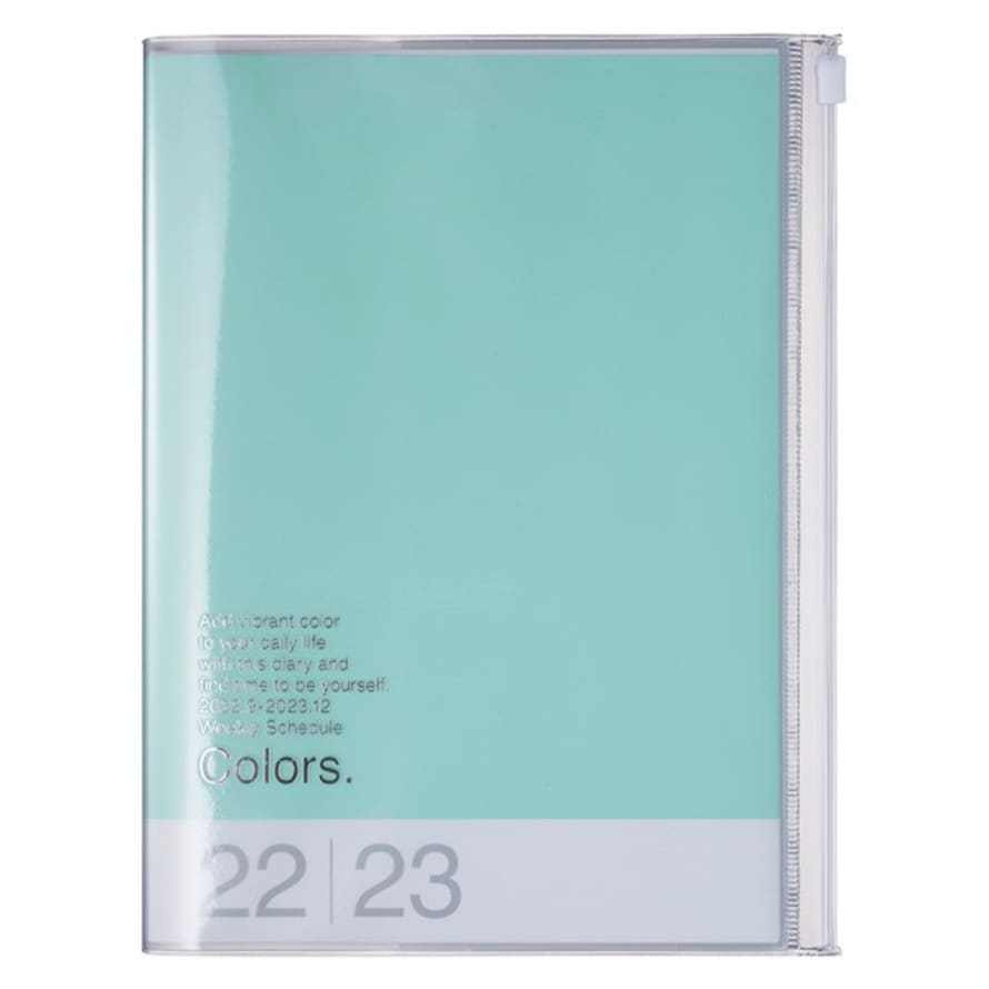 Marks Inc A5 Weekly Diary 2023 in Mint Green