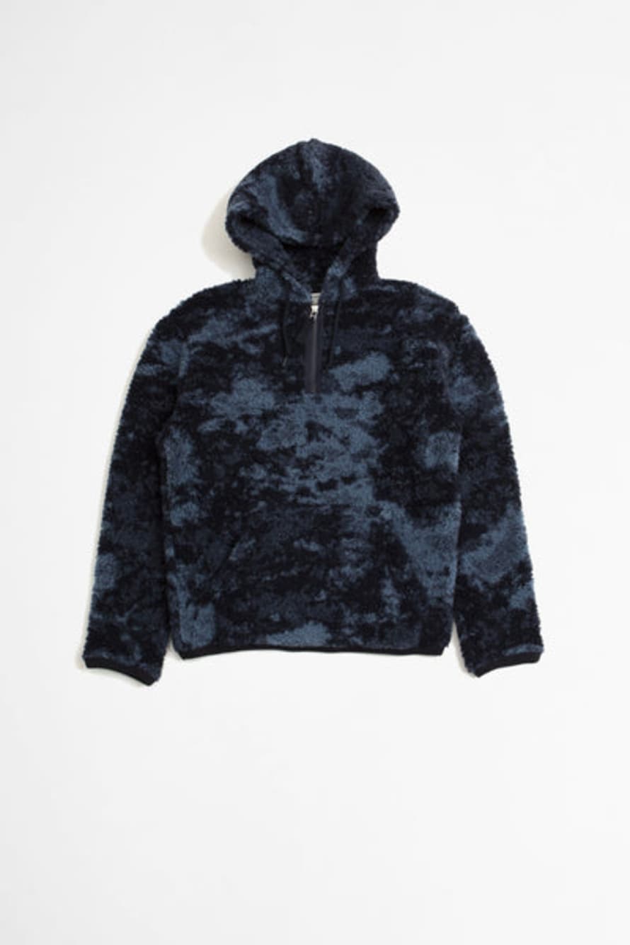 Universal Works Beach Hoody Space Dyed Blue