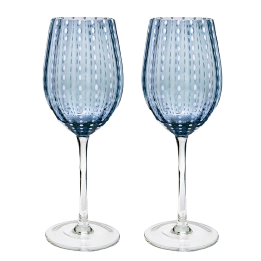 Livellara Colored Wine Glass - Set of 2 Blue