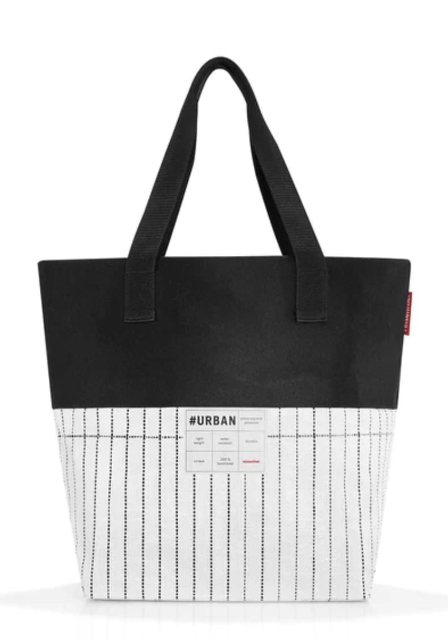 Reisenthel  48 x 40 cm Black and White Urban Shoulder Bag