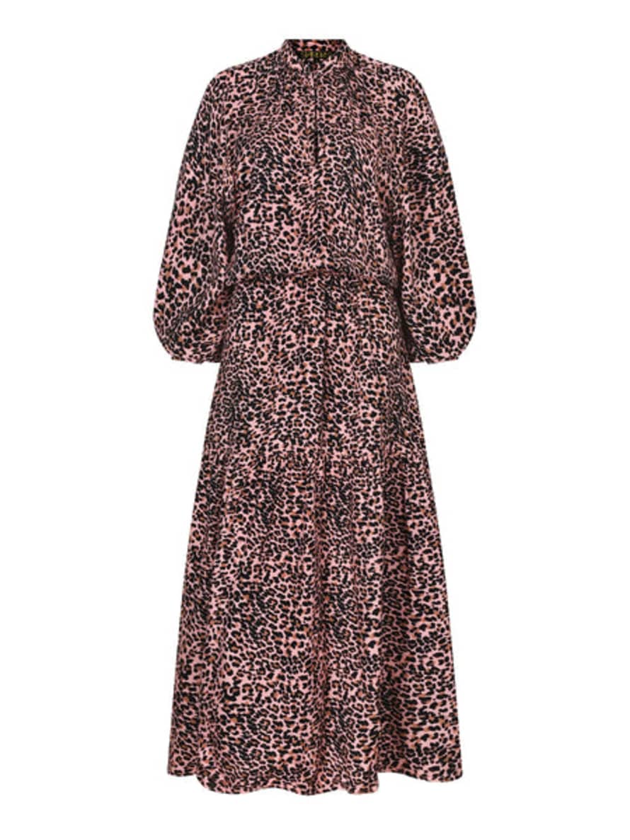 Stardust Brush Leopard Leo Maxi Dress