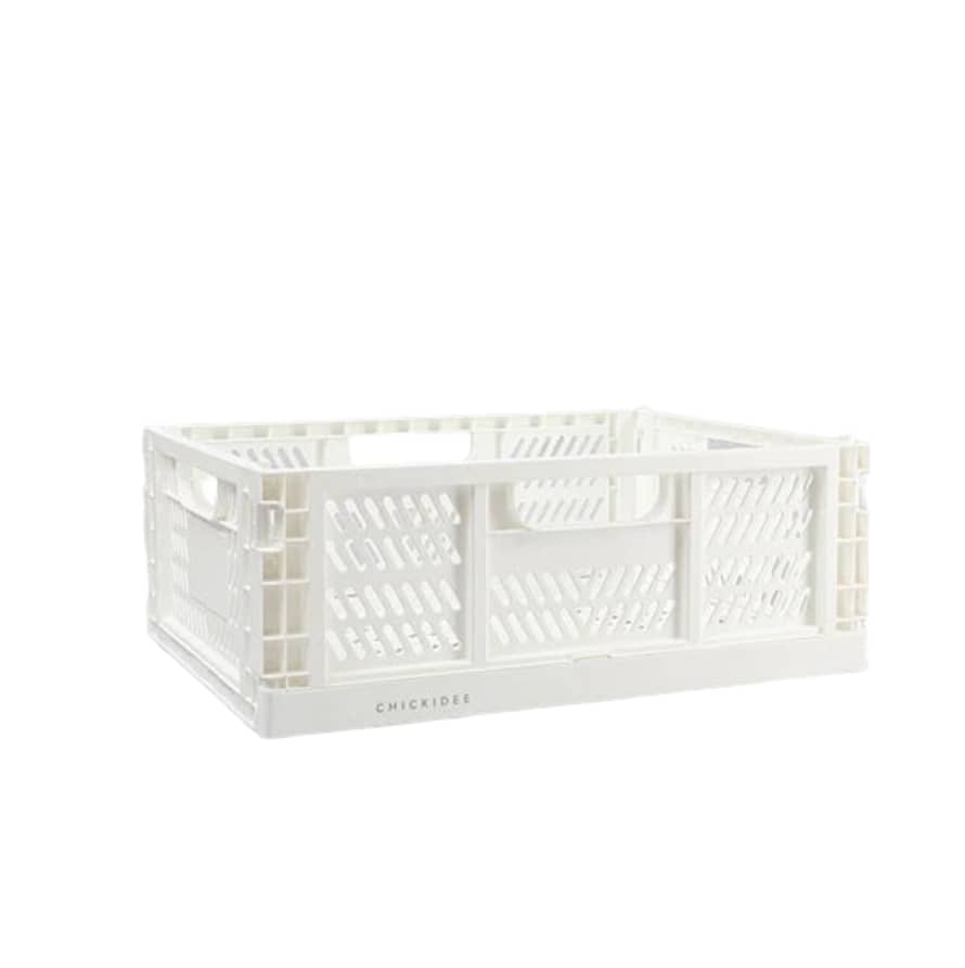 Chickidee White Biggie Folding Storage Crate