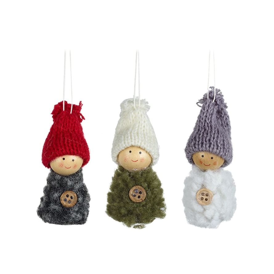Heaven Sends Woolly Hanging Figurine in Assorted Colours