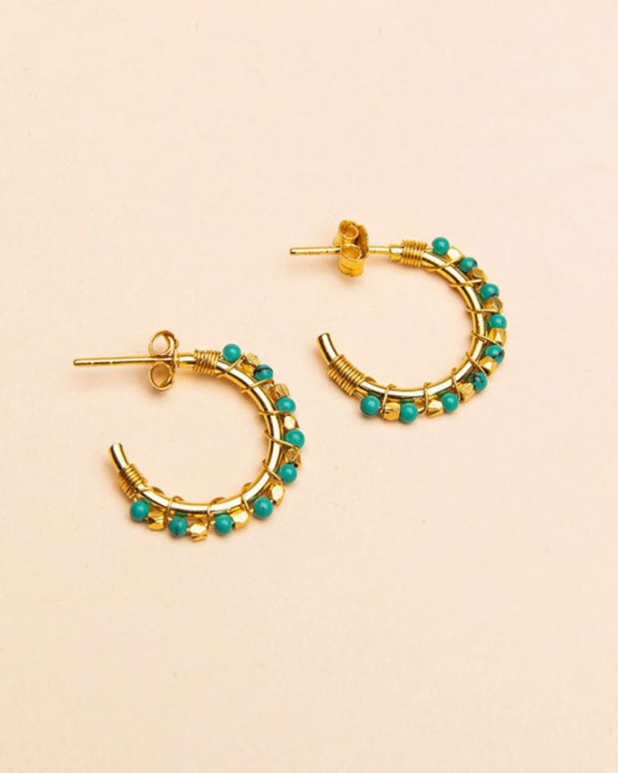 Une a Une Jaipur Hoops Turquoise