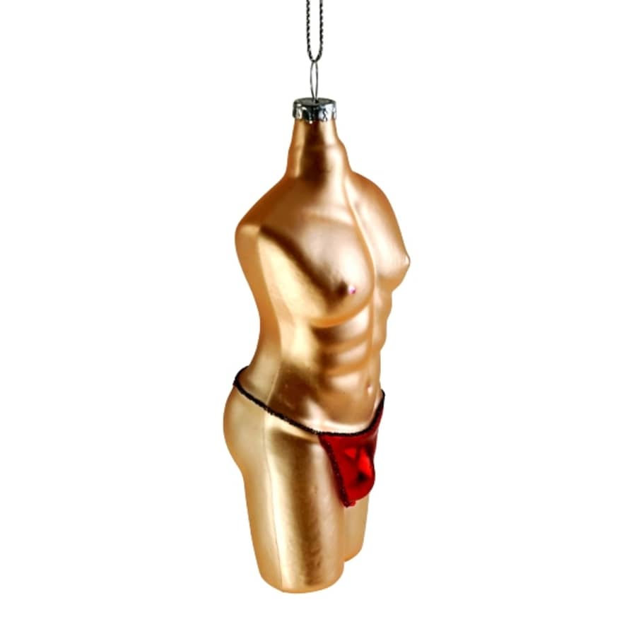 &Quirky Sexy Man Christmas Tree Decoration