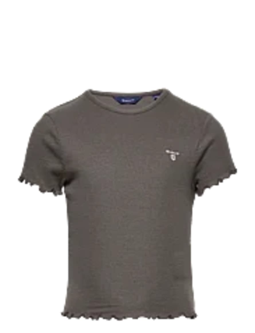 Gant T-shirt Rib - Dark Graphite
