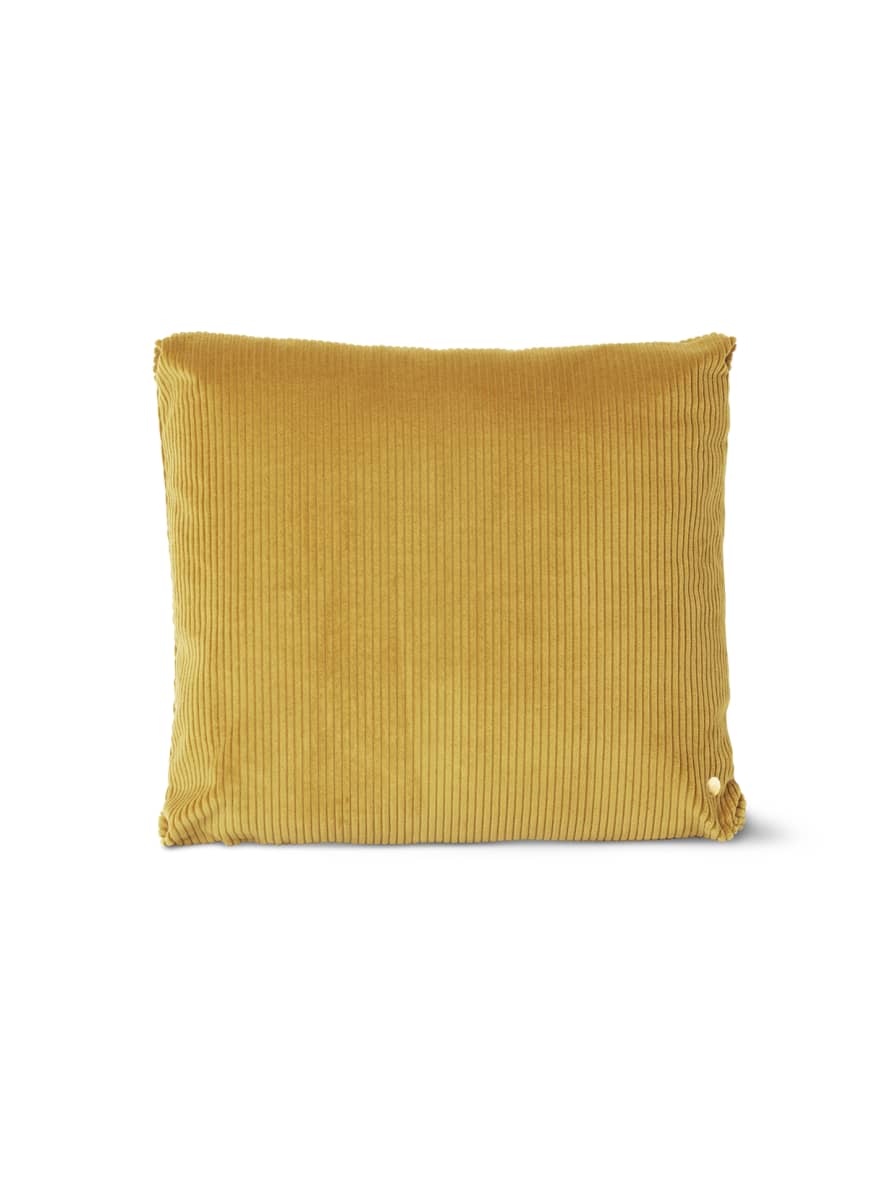Ferm Living Mustard Corduroy Cushion