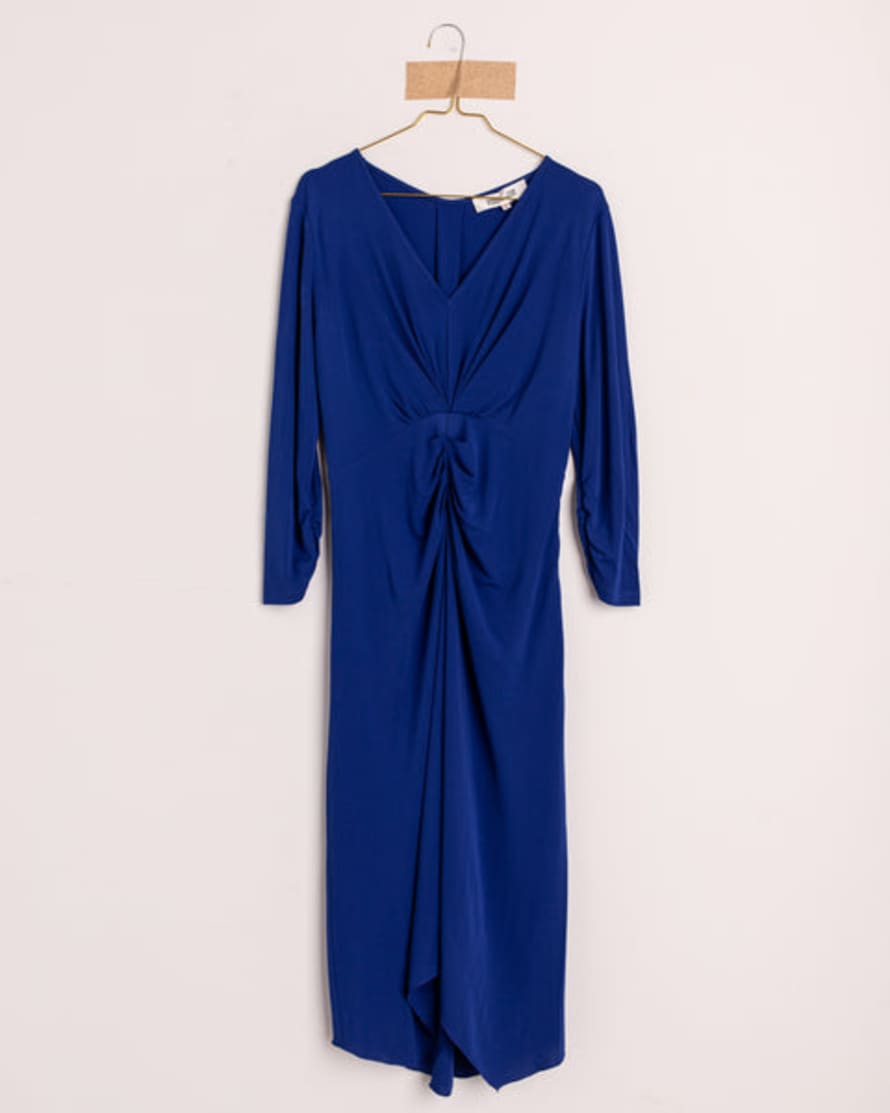 DVF Royal Blue Kleid Lilac Dress