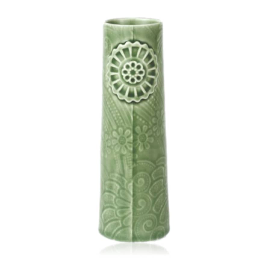 Dottir Pipanella Ceramic Vase Flower Small Green