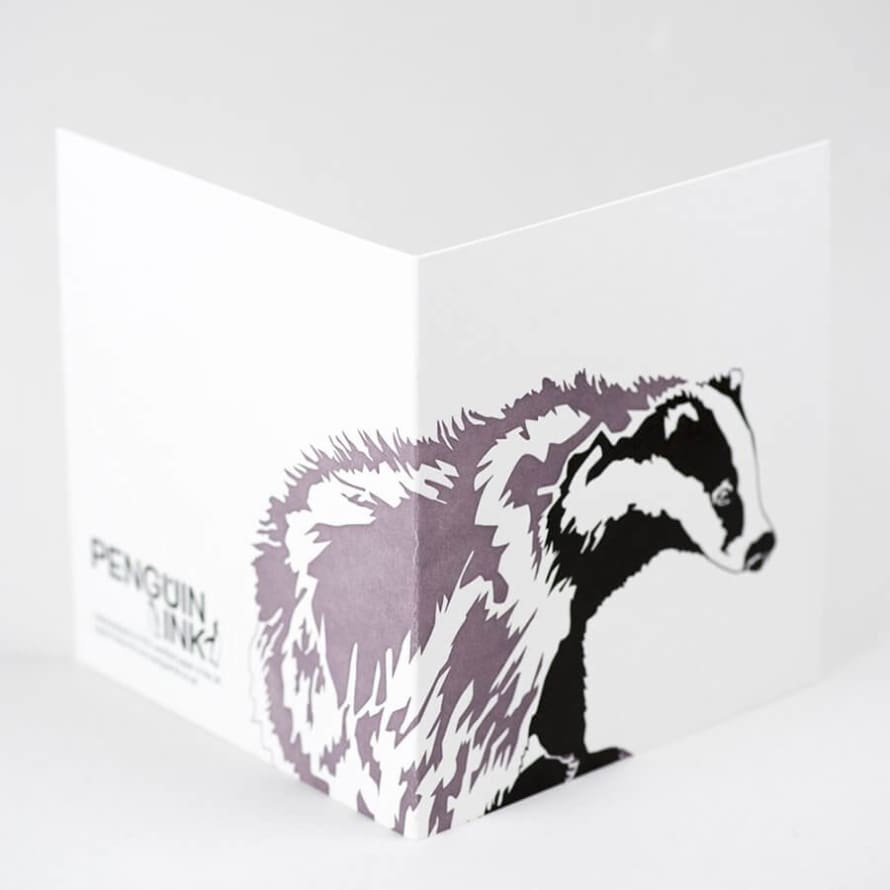 Penguin Ink Badger Card