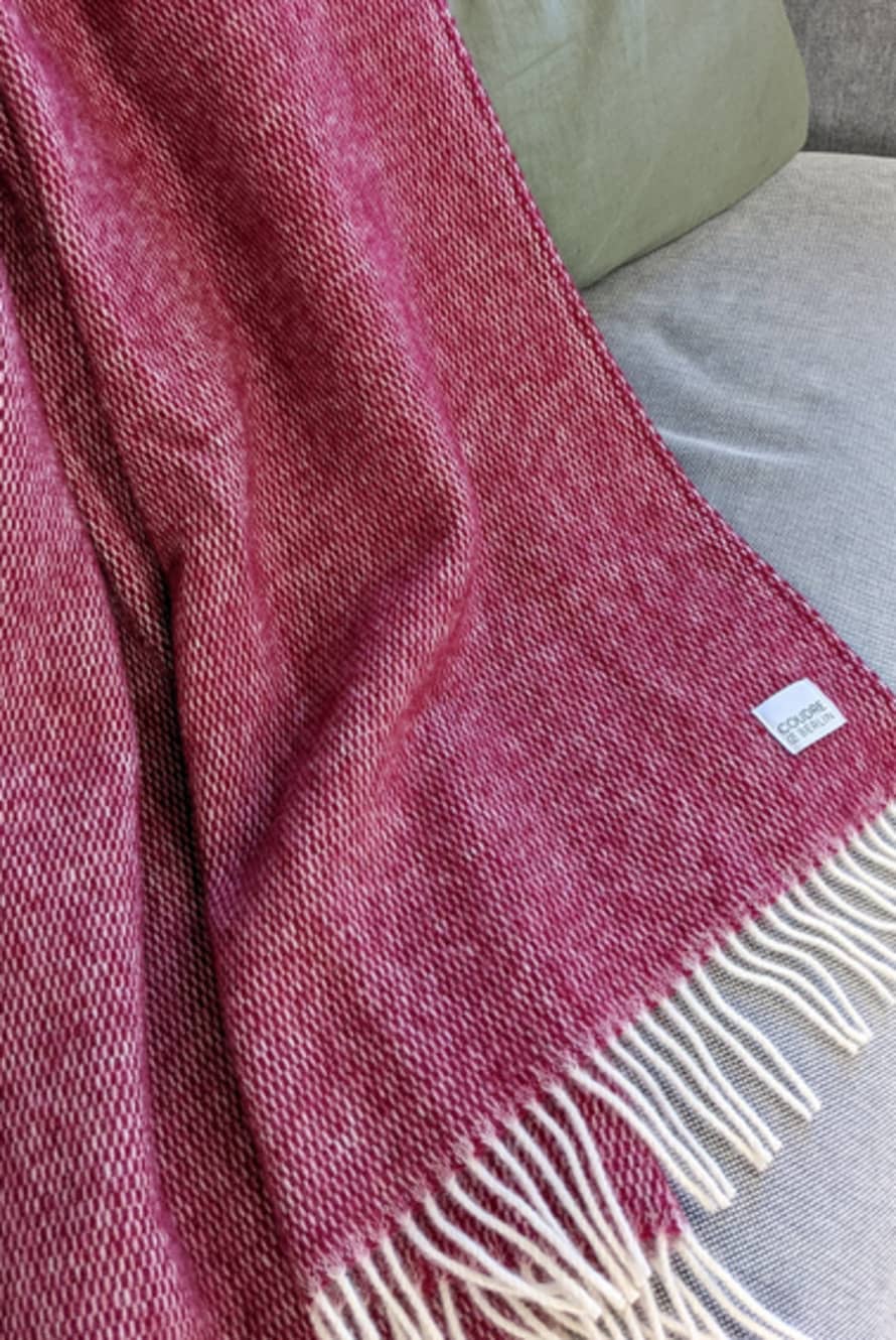  Coudre Berlin  Wool Blanket, Pickstitch, Redstone