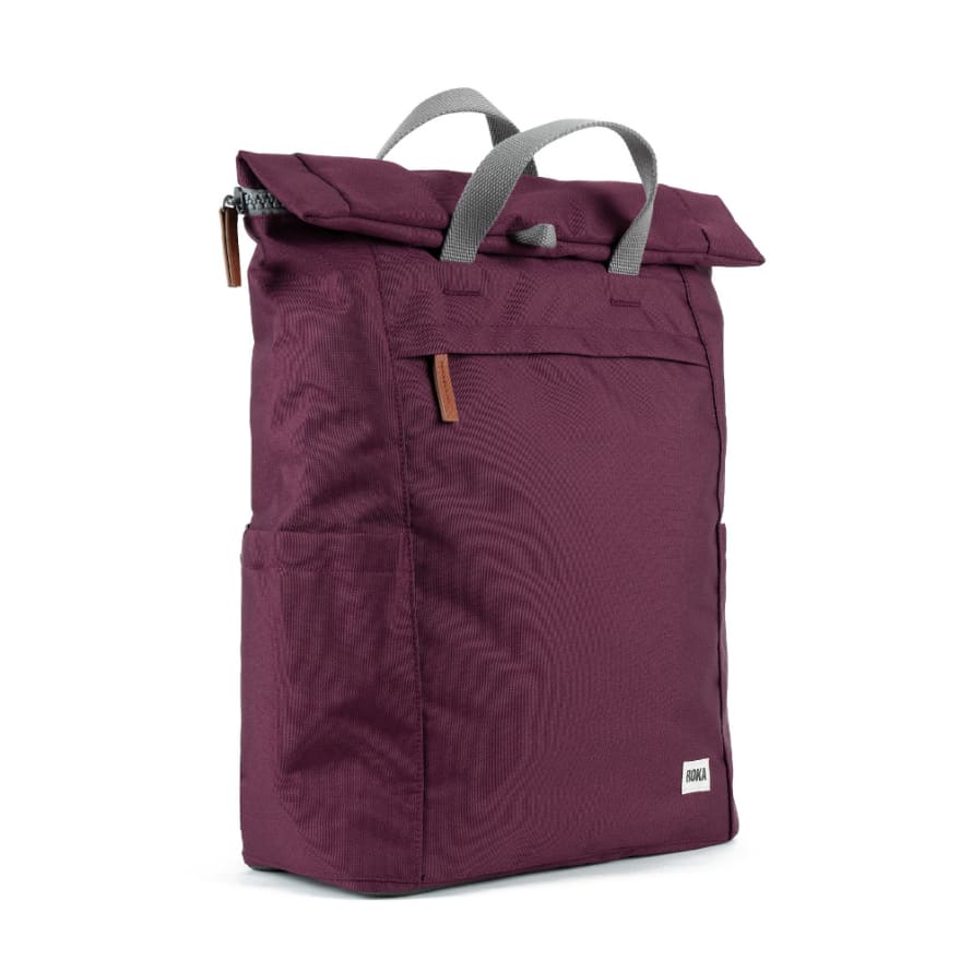 ROKA Back Pack Finchley A Large In Recycled Sustainable Canvas In Sienna Red