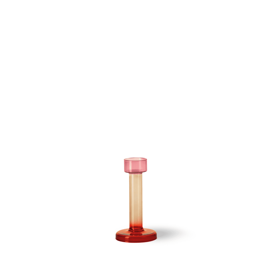 Buro Berger Candleholder Bole Medium Pink-Red