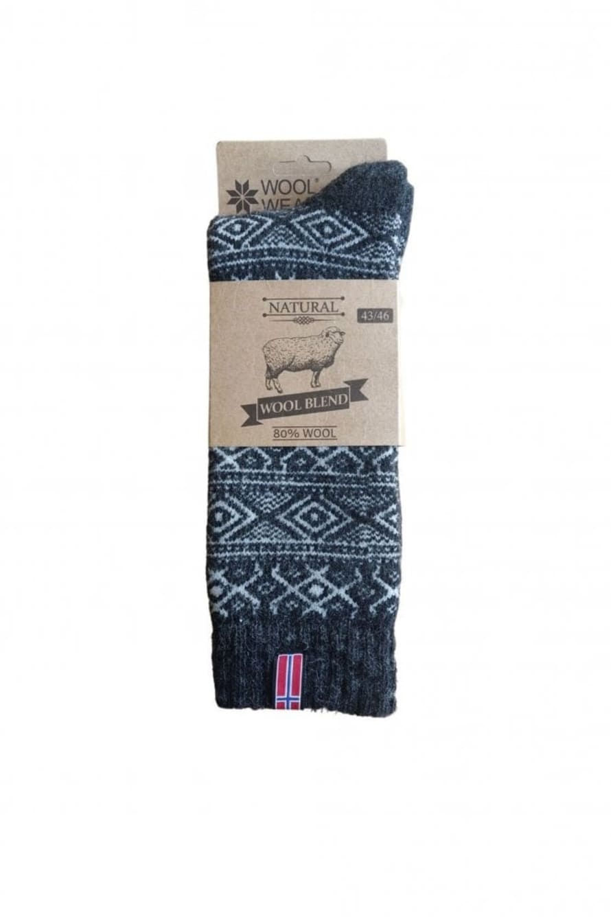 Woolwear The Norwegian Socks In Anthracite