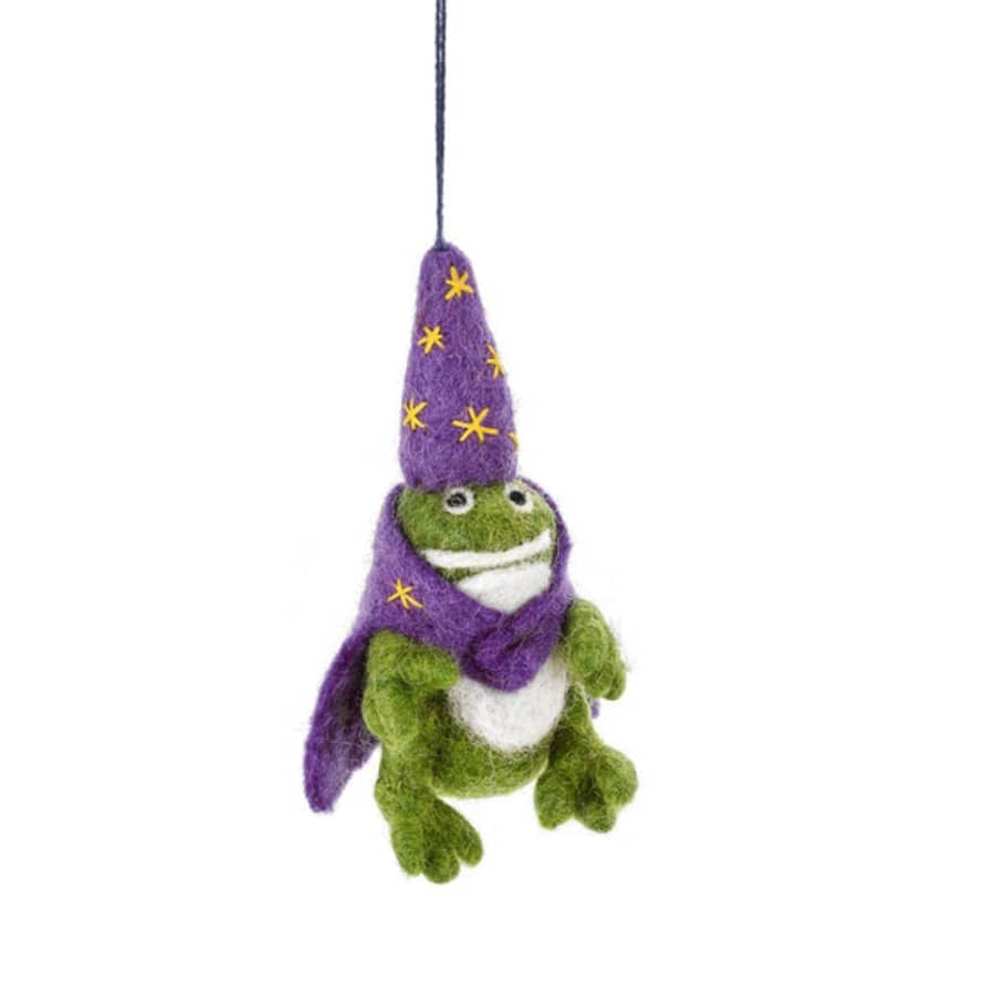 Felt So Good Wizard Frog Hanging Felt Decoration