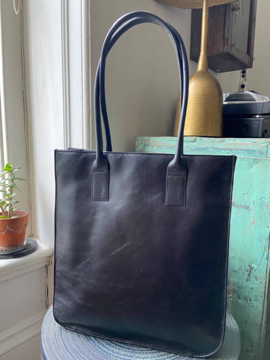 Trouva: Black Leather Heida Bag