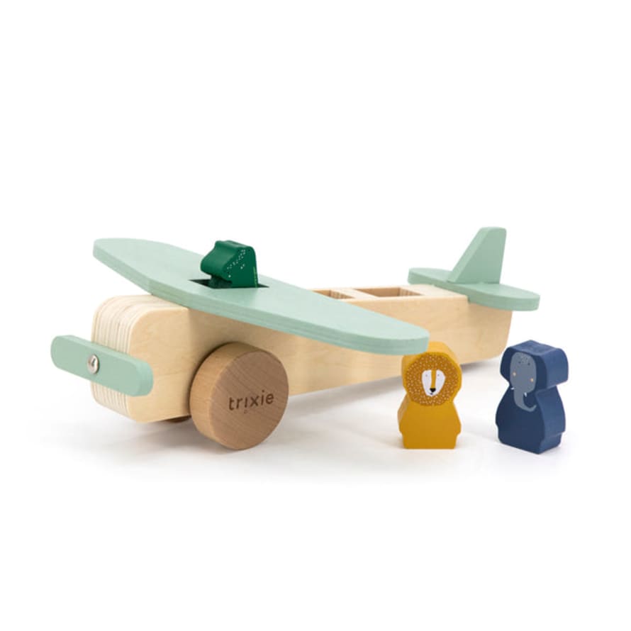 Trixie Wooden Animal Airplane