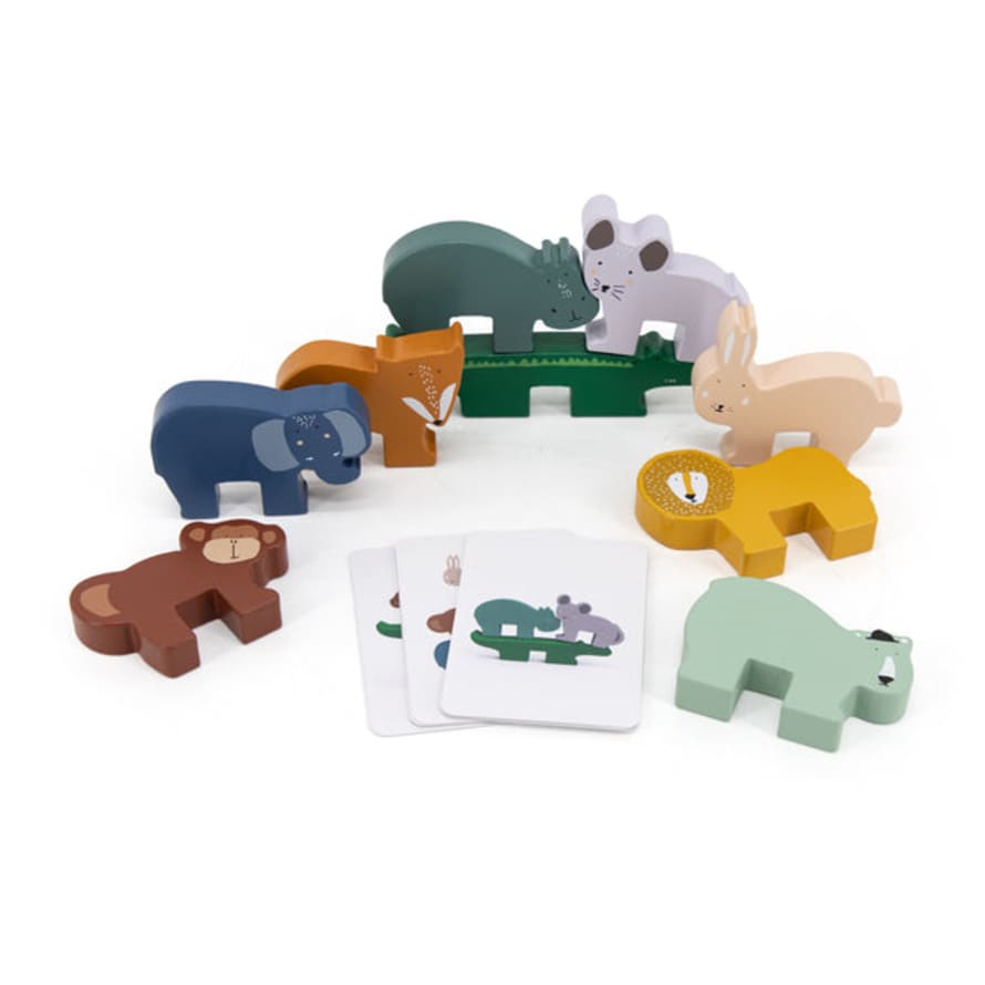 Trixie Wooden Animal Stacking Game