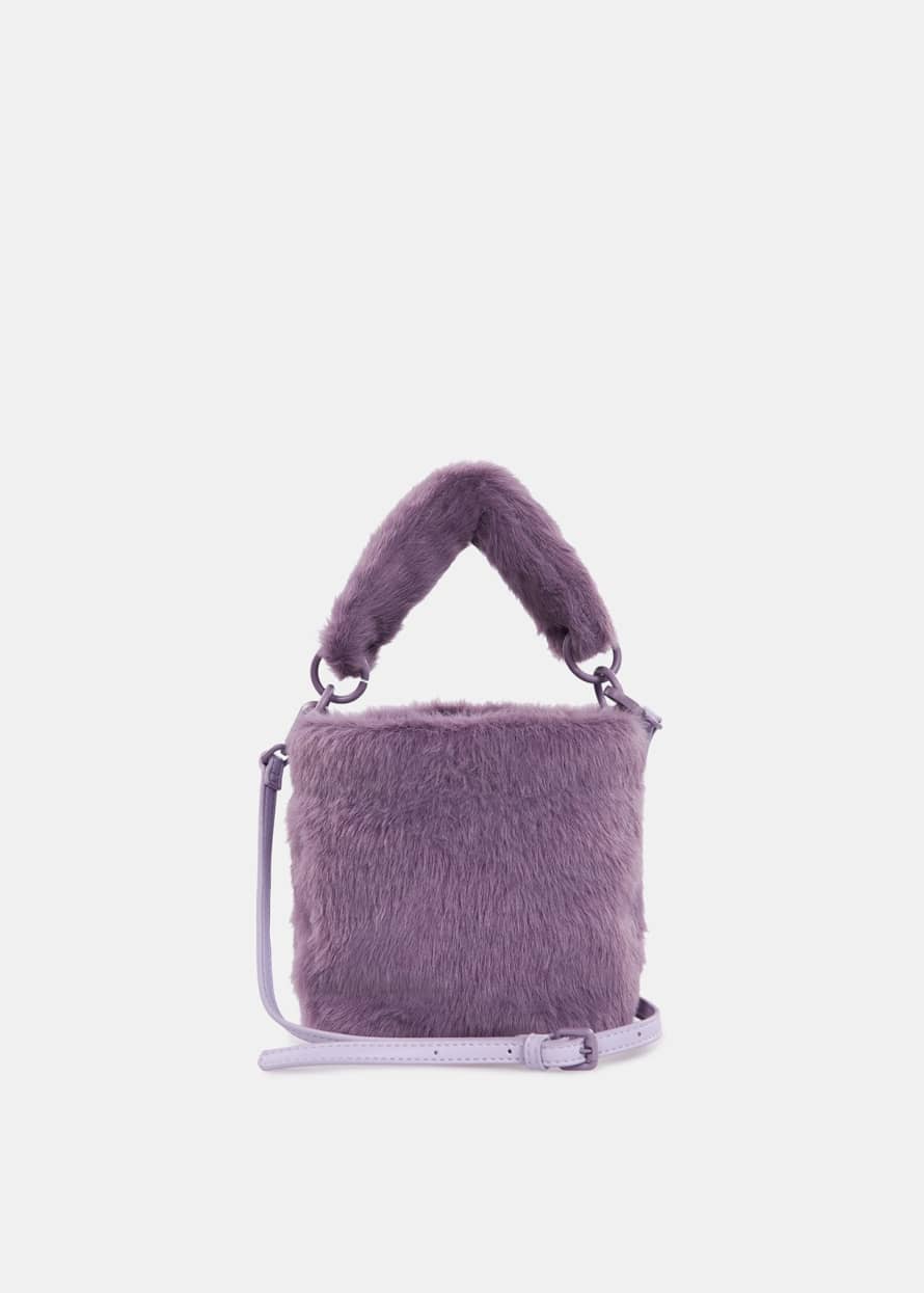 Essentiel Antwerp Lilac Faux Fur Mini Bag