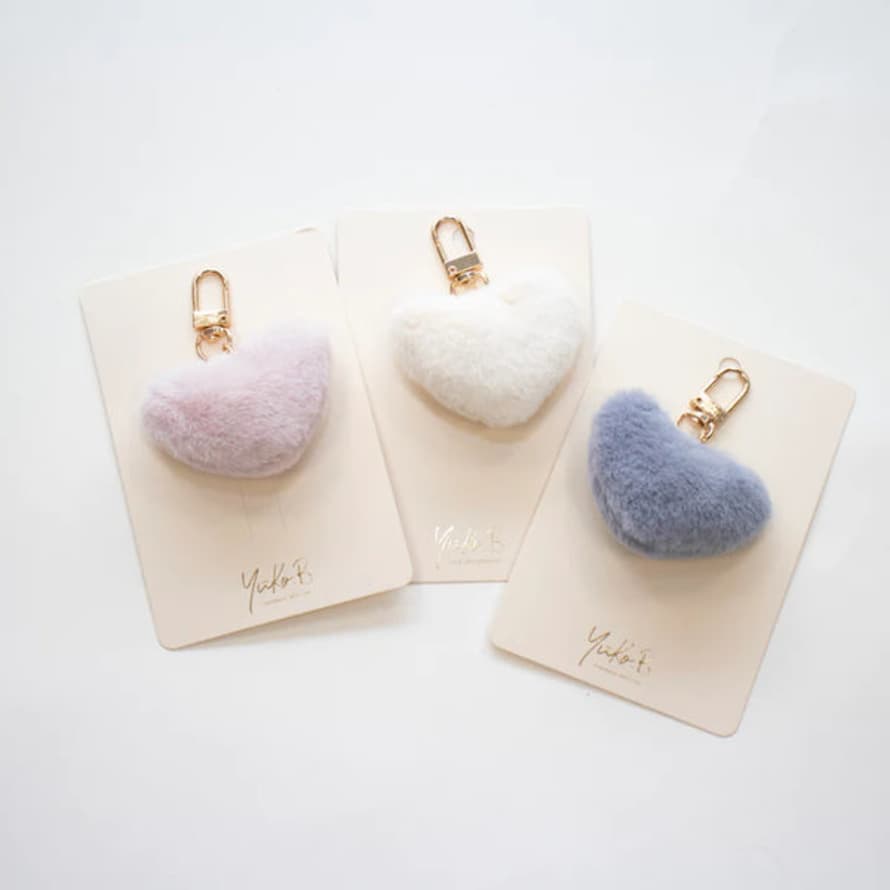 Yuko-B Bag Jewelry - Pink Pompoms