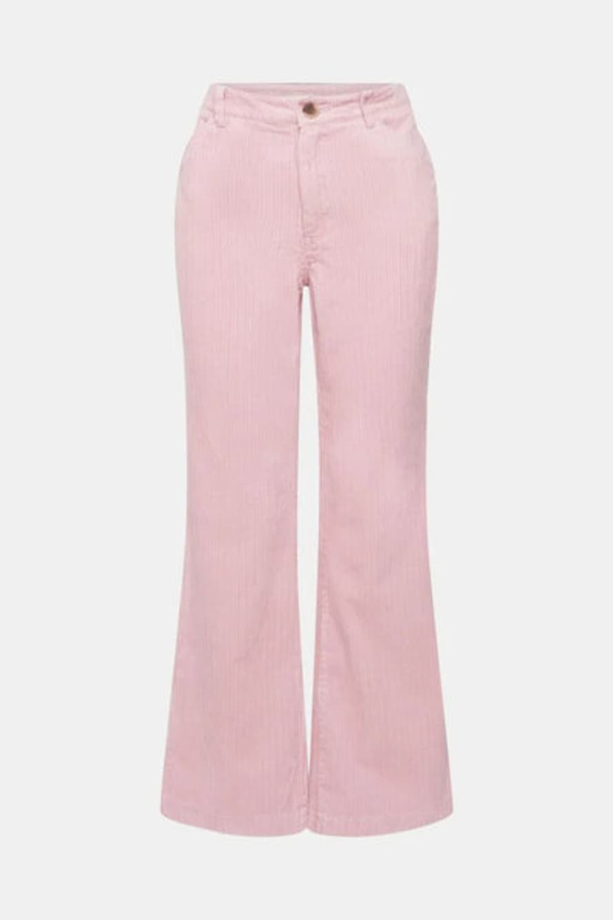 ESPRIT Wide Cord Trousers In Pink