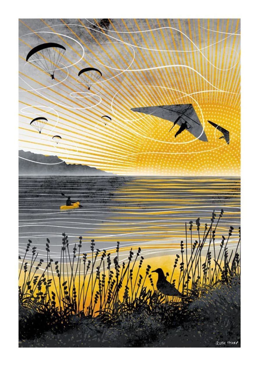 Ruth Thorp Studio A4 Sunset Flight Art Print