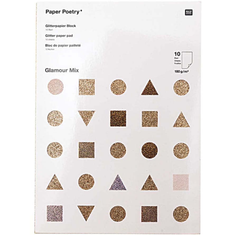 Rico Design Glitter Glamour Paper Pad