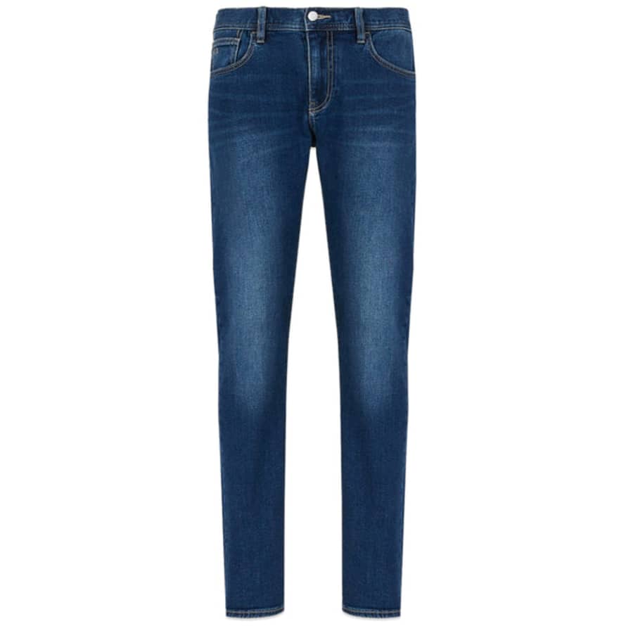 Armani Exchange J13 Slim Fit Jeans - Stone Wash Blue