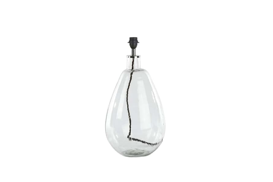 Nkuku Baba Glass Lamp - Small / Tall Design