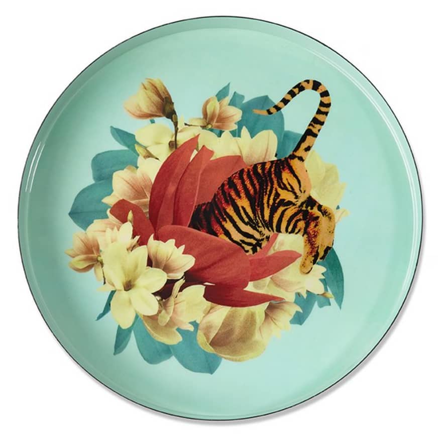 Gangzai Flower Tiger Tray Round