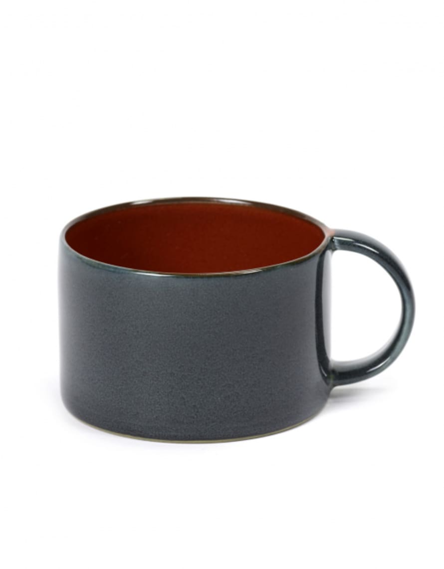 Serax Rust and Dark Blue Coffee Cup