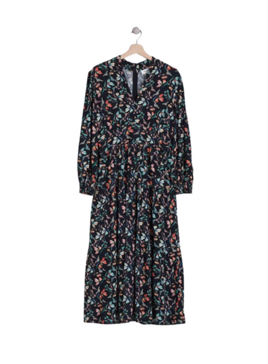 Indi & Cold Gilda Dress In Black Floral From