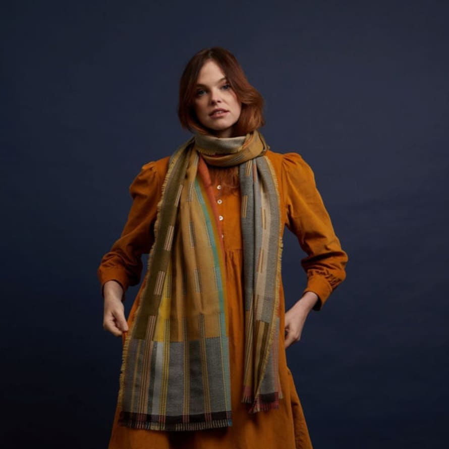 Wallace Sewell Gillingham Scarf - Mustard