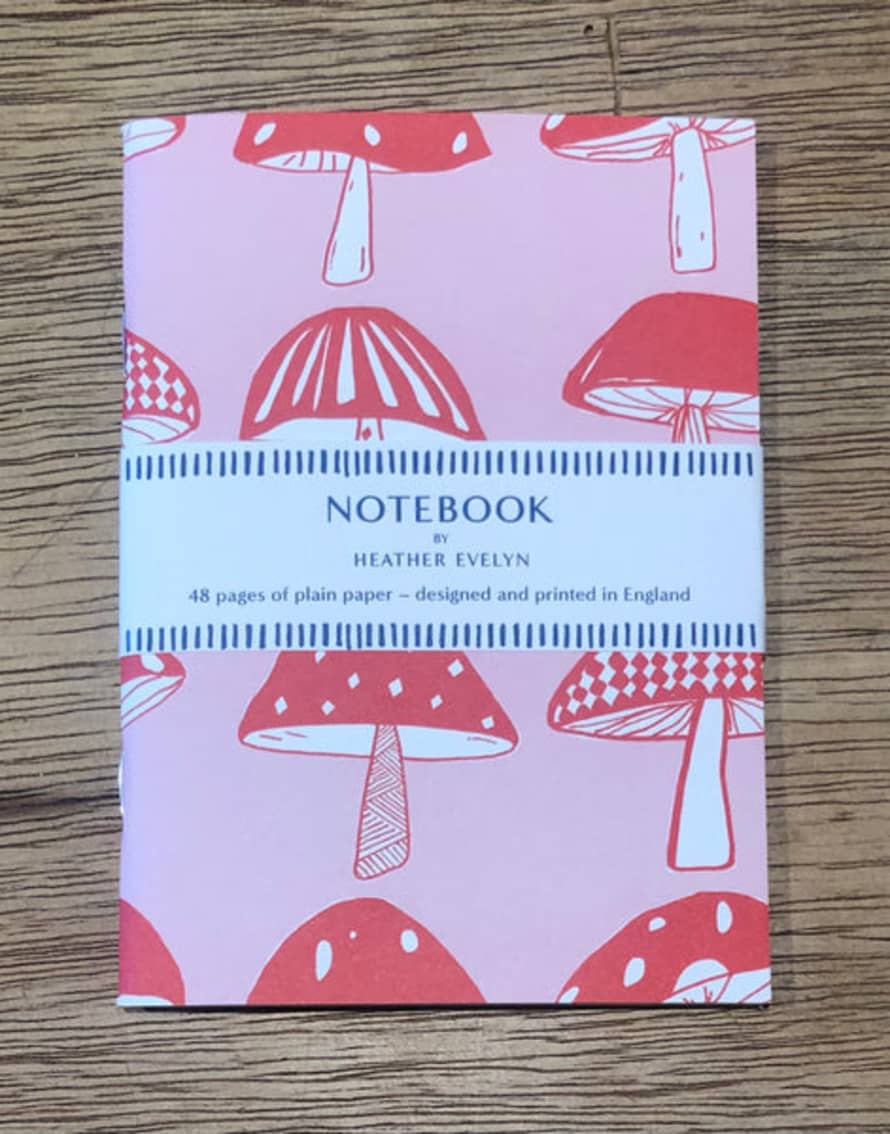 Heather Evelyn A6 Mushroom Notebook