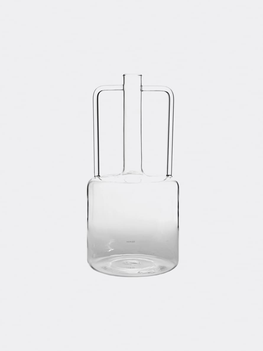 Serax Delicate Geometric and Minimalist Right Glass Vase Design by Giorgio Bonaguro