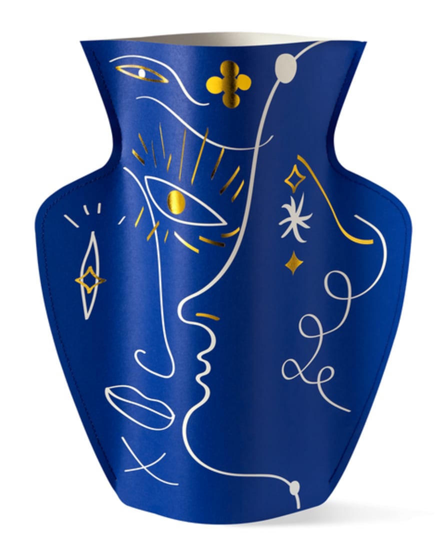 Octaevo Florero Jaime Hayon Paper Vase - Blue