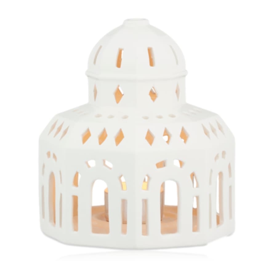 Kähler Urbania Lighthouse Glass Hall White Ceramic