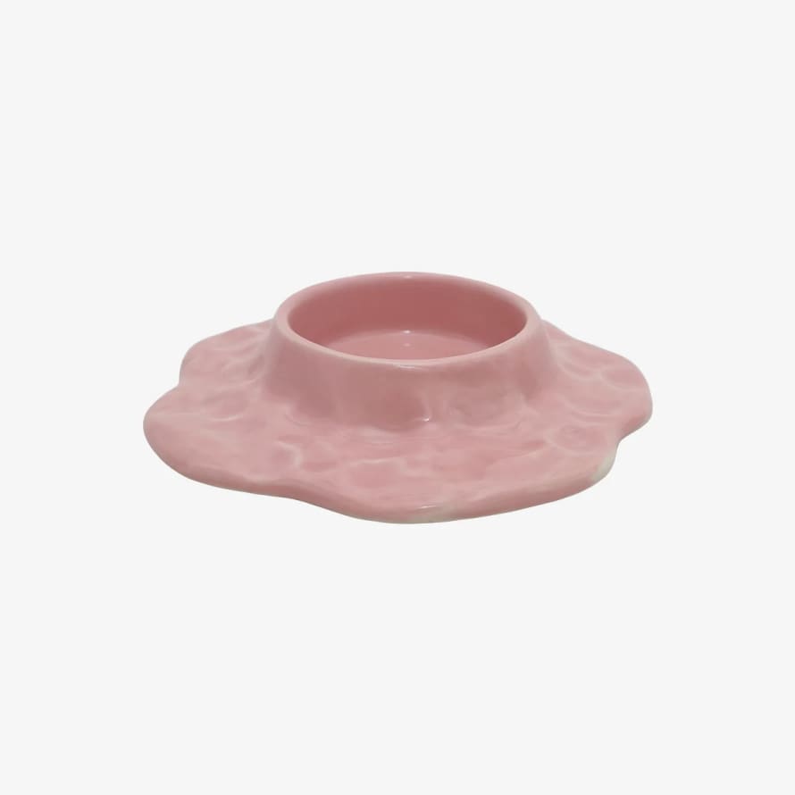 Finders Keepers Mauna Candle Holder - Rhododendron Pink