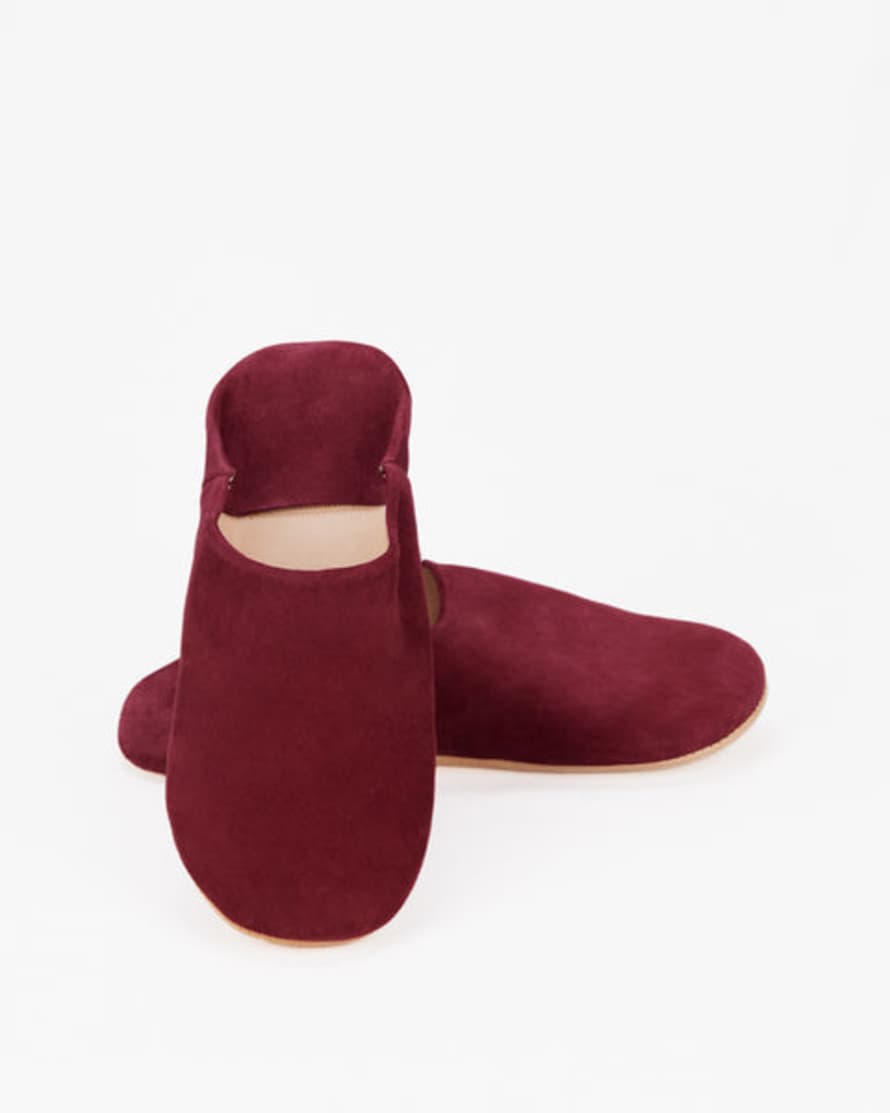 Layou Craft Moroccan Slippers, Red