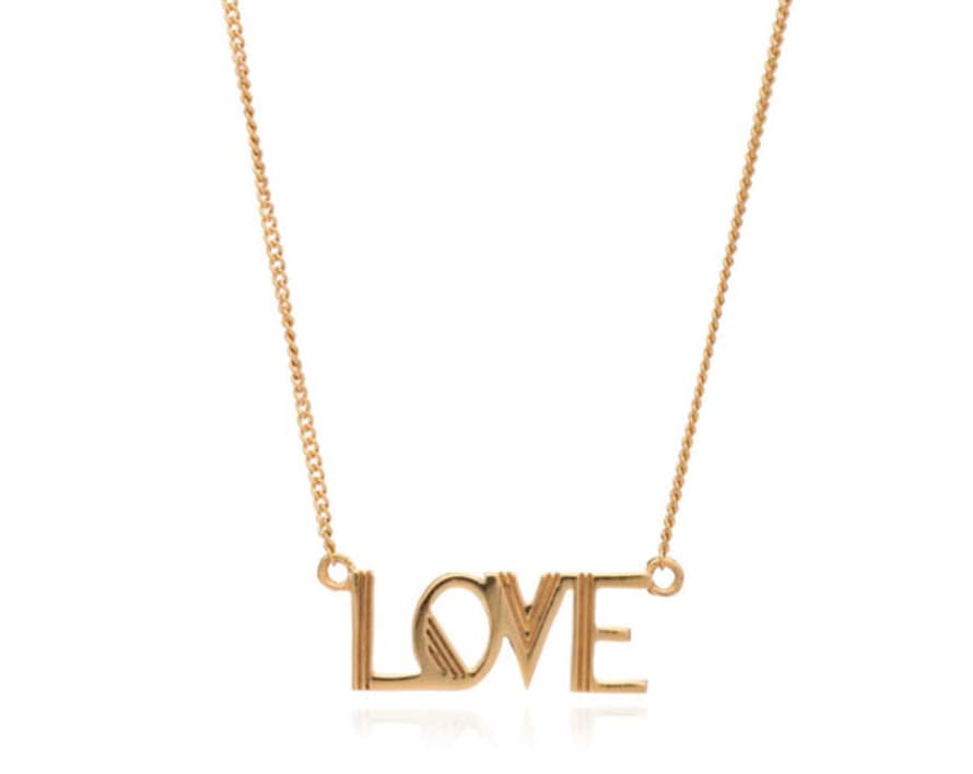 Rachel Jackson London  Gold Love Necklace